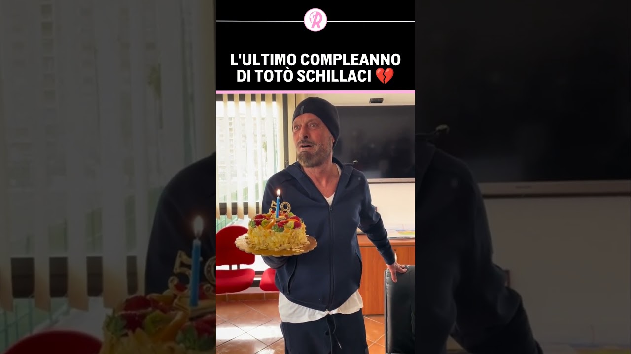 TOTÒ SCHILLACI festeggiava così il suo ULTIMO COMPLEANNO 🥹💔