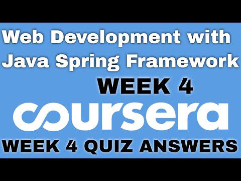 Web Development with Java Spring Framework coursera quiz answers Web Development Coursera answers