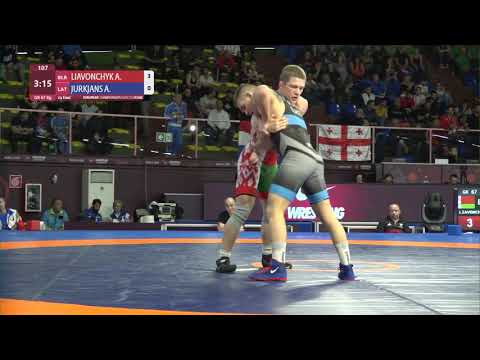 1/4 GR - 67 kg: A. LIAVONCHYK (BLR) v. A. JURKJANS (LAT)