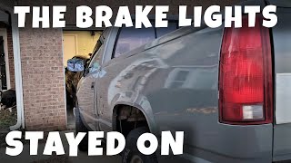89 CHEVROLET TRUCK brake light switch replacement | the lights would stay on