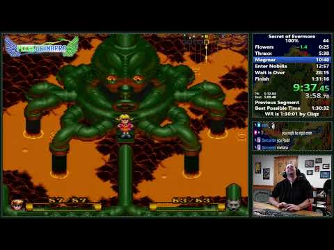 [ Previous World Record ] Secret of Evermore 100% 1:27:56 08/16/2024