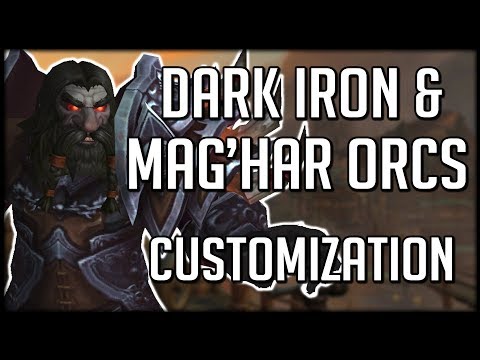 DARK IRON & MAG'HAR PLAYABLE ON ALPHA - Customization Options | WoW Battle for Azeroth