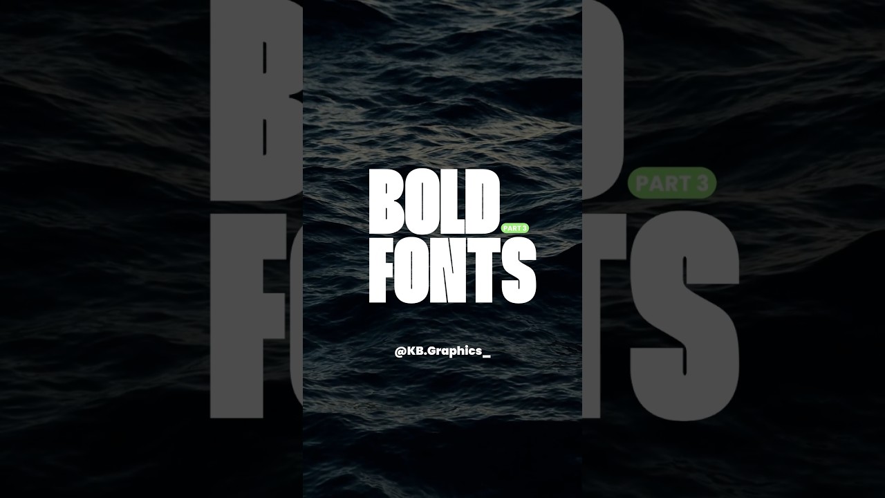 Bold fonts for your next project (Part 3) #freefonts #fonts #fontstyles