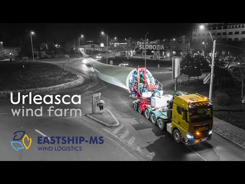 Wind Turbine Transport – Urleasca Wind Farm Project | Eastship - MS Wind Logistics