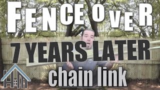 7YEARS LATER Fence over chain link. You can do it!