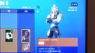 Unlocking the Dire skin in fortnite