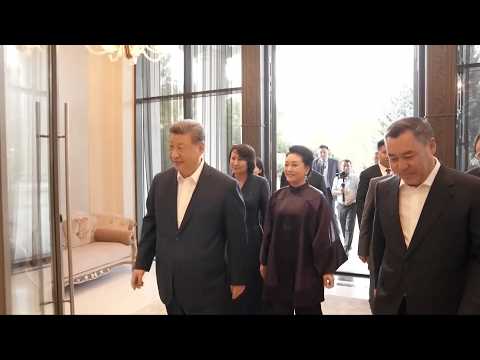 President Xi Jinping has small-group meeting with Kyrgyz president