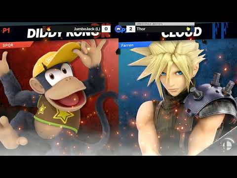 TSL 192 SSBU Grand Finals - JumboJack (Diddy Kong) vs Thor (Fox / Cloud)