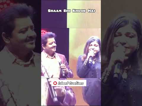 Shaam Bhi Khoob Hai 🏆 90s Song 💎 kumar sanu and Udit Narayan Live ( Part 2) ❤️ #uditnarayan #shorts