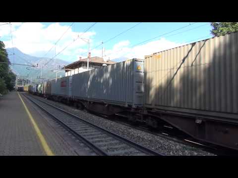 TRENO MERCI IN TRANSITO A PREGLIA (VB) 27 - 6 - 2015.