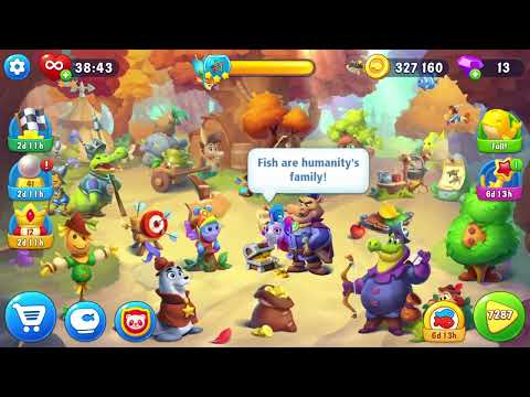 Fishdom 7287 Level - 15 moves - NO BooSTERS