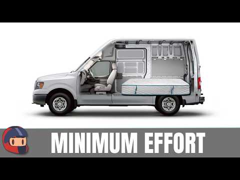 The Laziest Possible Camper Van Conversion