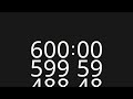600 Minute Countup Timer