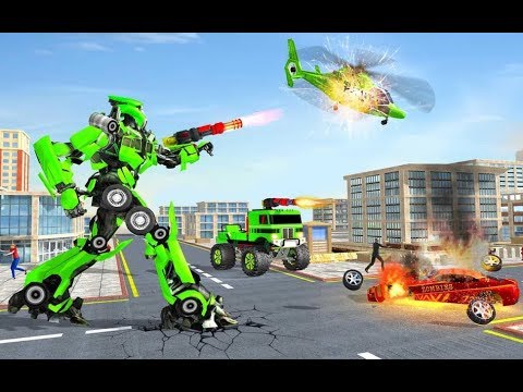 US Army Monster Truck Transform Robot Shooting Part-2 | New Monster Truck Transform Android GamePlay