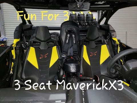 3 Seat Canam Maverick X3 | Bumbseat Install for X3 UTV MA
