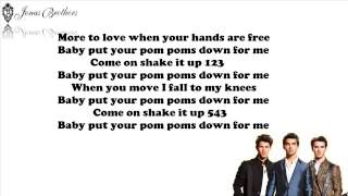 Jonas Brothers Pom Poms Lyrics