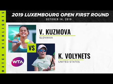 Viktoria Kuzmova vs. Katie Volynets | 2019 Luxembourg Open First Round | WTA Highlights