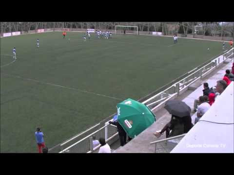Gol de Borja, jugador del CD El Cotillo 29 11 2015