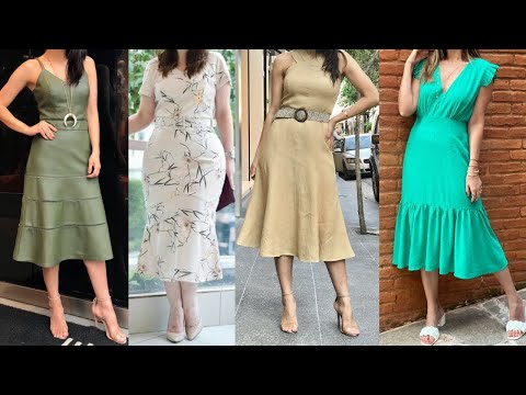 VESTIDOS DISCRETOS SENCILLOS y MODERNOS DE PRIMAVERA VERANO
