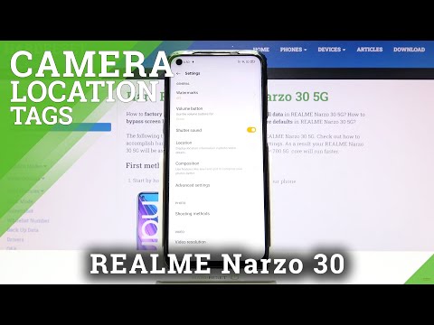 How to Turn On Location Tags in REALME Narzo 30 5G - Turn Off Location Tags