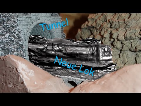 Marco's Modellbahn Teil 27 – Diorama Tunnel, neue Lok und neue Felsen Idee