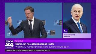 Poate Trump să scoată SUA din NATO? Geoană: „Tensiunile sunt la o cotă pe care nu am mai văzut-o”
