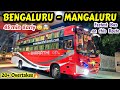 Fastest Service Bengaluru Mangaluru On BHARATHI Travels Bus Volvo Ghat Scania