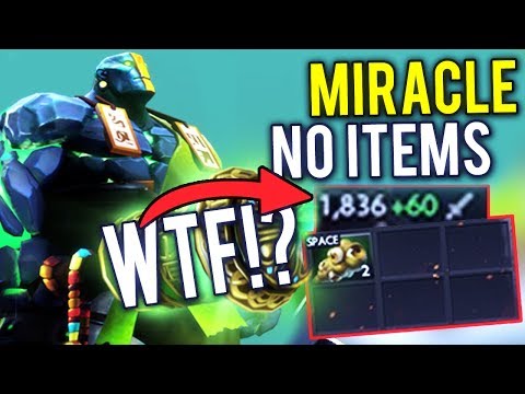 Miracle- RAID BOSS! Machine Gun Carry Earth Spirit NO ITEMS 7.07 New Meta Dota 2