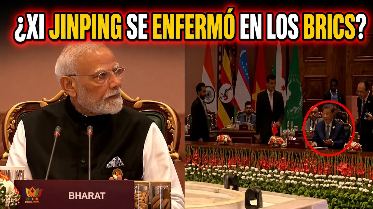 XI JINPING CAYÓ ENFERMO EN LA CUMBRE DE LOS BRICS EN INDIA?