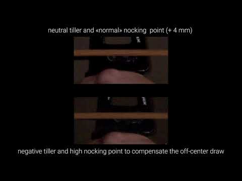 Archery – Tiller Tuning – Recruve/Barebow (slow motion)