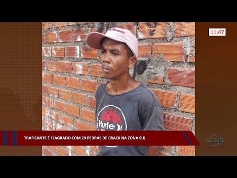 Traficante é flagrado com 29 pedras de Crack na zona sul 04 11 2022