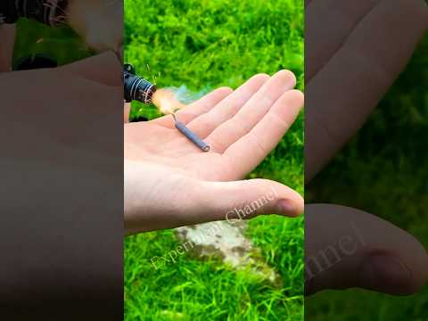 Firecracker safety test #shorts #fireworks #firecracker #pyro #trick #lifehack #testing #experiment