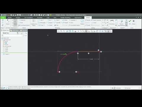 Creo 8.0 how to create a simple 90° pipe bend