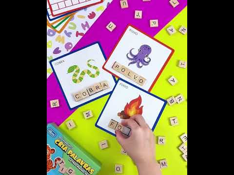 Vídeo do produto Jogo Pedagógico Cria Palavras Maiúsculo