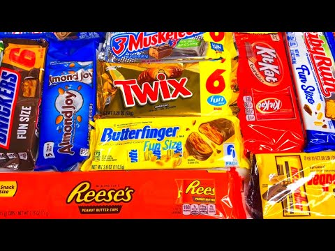 NEW 101 CANDY BARS Reese's Baby Ruth Kit Kat Butterfinger Snickers NESTEL CRUNCH Almond Joy TWIX