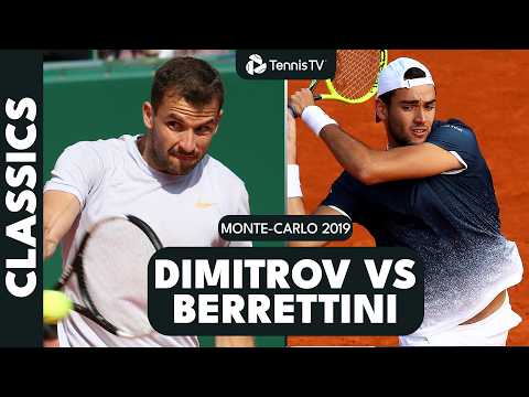 Matteo Berrettini vs Grigor Dimitrov: First Ever Meeting 👀🔥 | Monte-Carlo 2019 Highlights