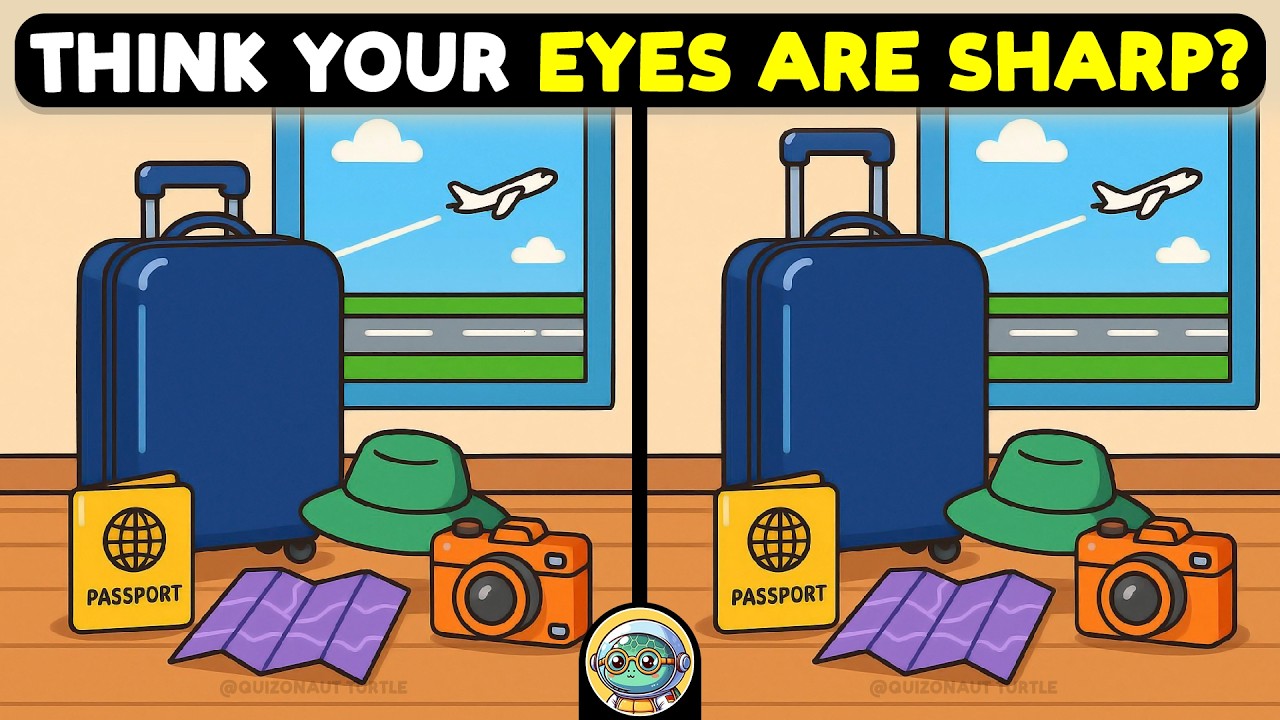 🐢🧩 Find 3 Differences | Your Daily Brain Workout 🧩🐢 | Quizonaut Turtle