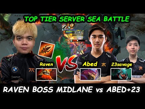 Fnatic Raven Mars vs Abed Pangolier + 23savage Weaver Dota 2 Top Tier Server SEA pro Gameplay