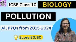 ICSE Class 10 Biology Pollution PYQs + Solution