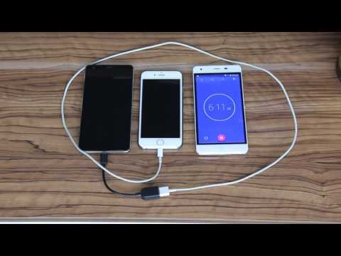 Ulefone Power OTG Charge Test with iPhone 6 (Normal Speed)
