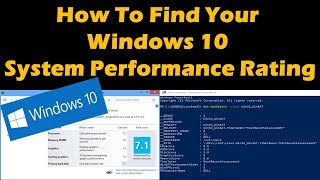 How To Find Your Windows 10 System Performance Rating