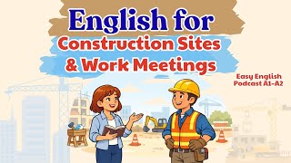 English for Construction Sites & Work Meetings | Easy English Podcast A1–A2