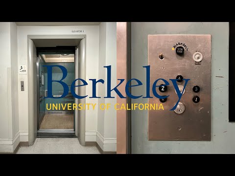 EPIC Vintage OTIS Black Button Traction Elevator (Car #-2) Doe Memorial Library, UCB - Berkeley, CA