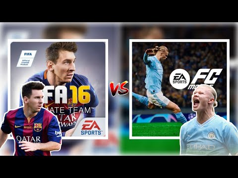 FIFA MOBILE 16 Vs EA SPORTS FC MOBILE 24 COMPARISON: GRAPHICS, ANIMATION, CELEBRATIONS...