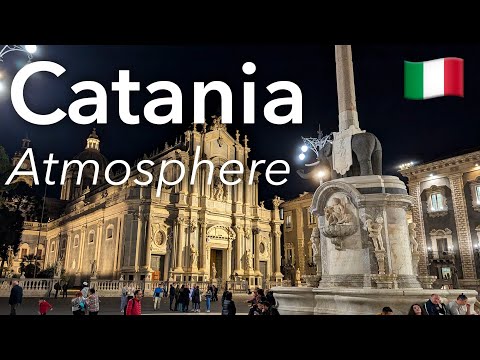 🇮🇹 Catania City Walk in 4K: Evening Atmosphere | Sicily | Italy