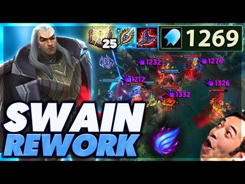 THIS REWORK IS INSANE | I CAN ONE SHOT THE ENTIRE ENEMY TEAM | 1,000 AP SWAIN - BunnyFuFuu