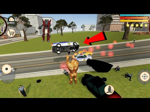 Stone Giant (Stone Man Throws up Car on Robot) Stone Man Left the Car - Android Gameplay HD