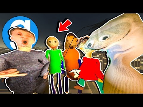 Brand New Baldi's Basics in Education and Learning Skyscrapers! (Garry's Mod Sandbox Funny Moments)