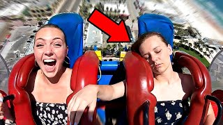 10 Girls Passing Out On Slingshot Rides