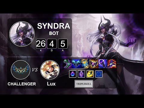 Bot Syndra vs Lux - LOL EUW Challenger Season 12 Patch 12.5